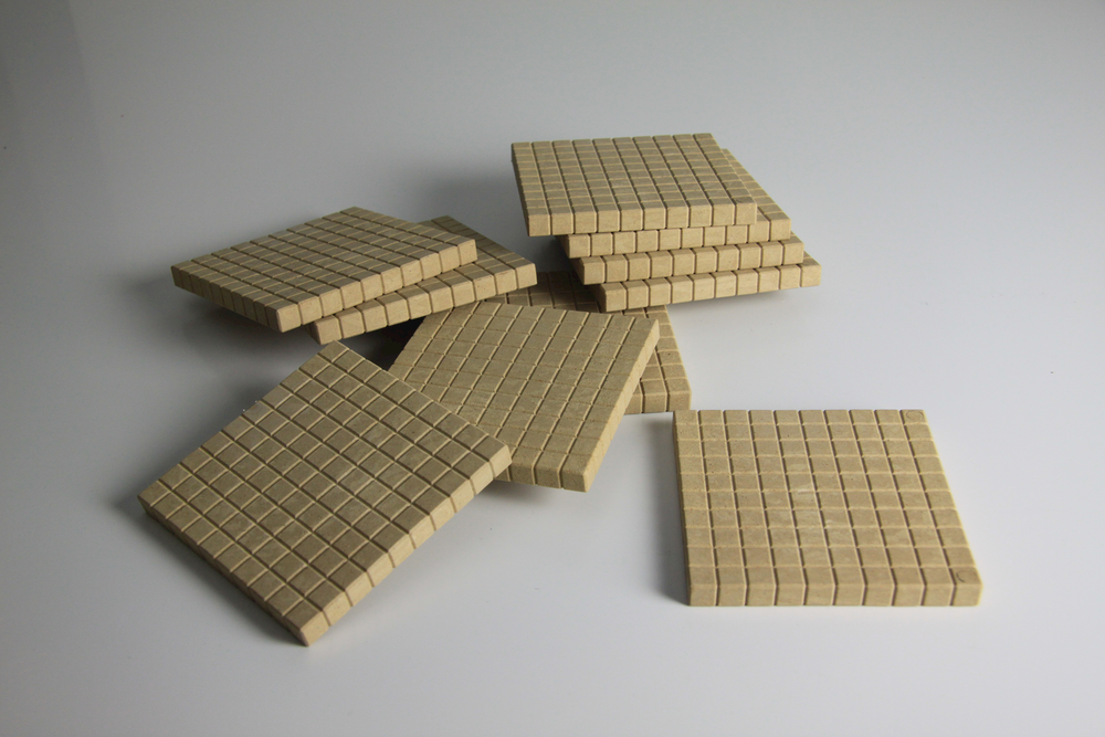 Zehnersystem-Holz  Hunderterplatte