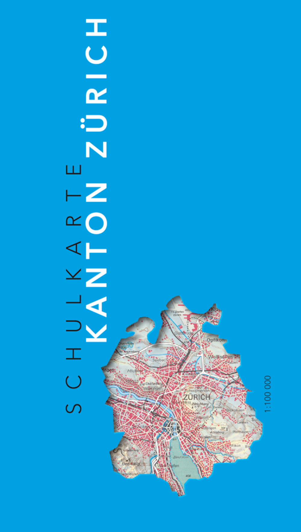 Schulkarte Kanton Zürich Unbeschriftete Ausgabe