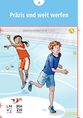 Sportbroschüren Präzis und weit werfen Unterrichts